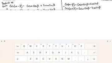 Product to Sum Formula for Trigonometry