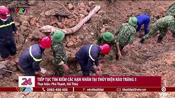 Tiếp tục tìm kiếm các nạn nhận tại thủy điện Rào Trăng 3 | VTVWDB