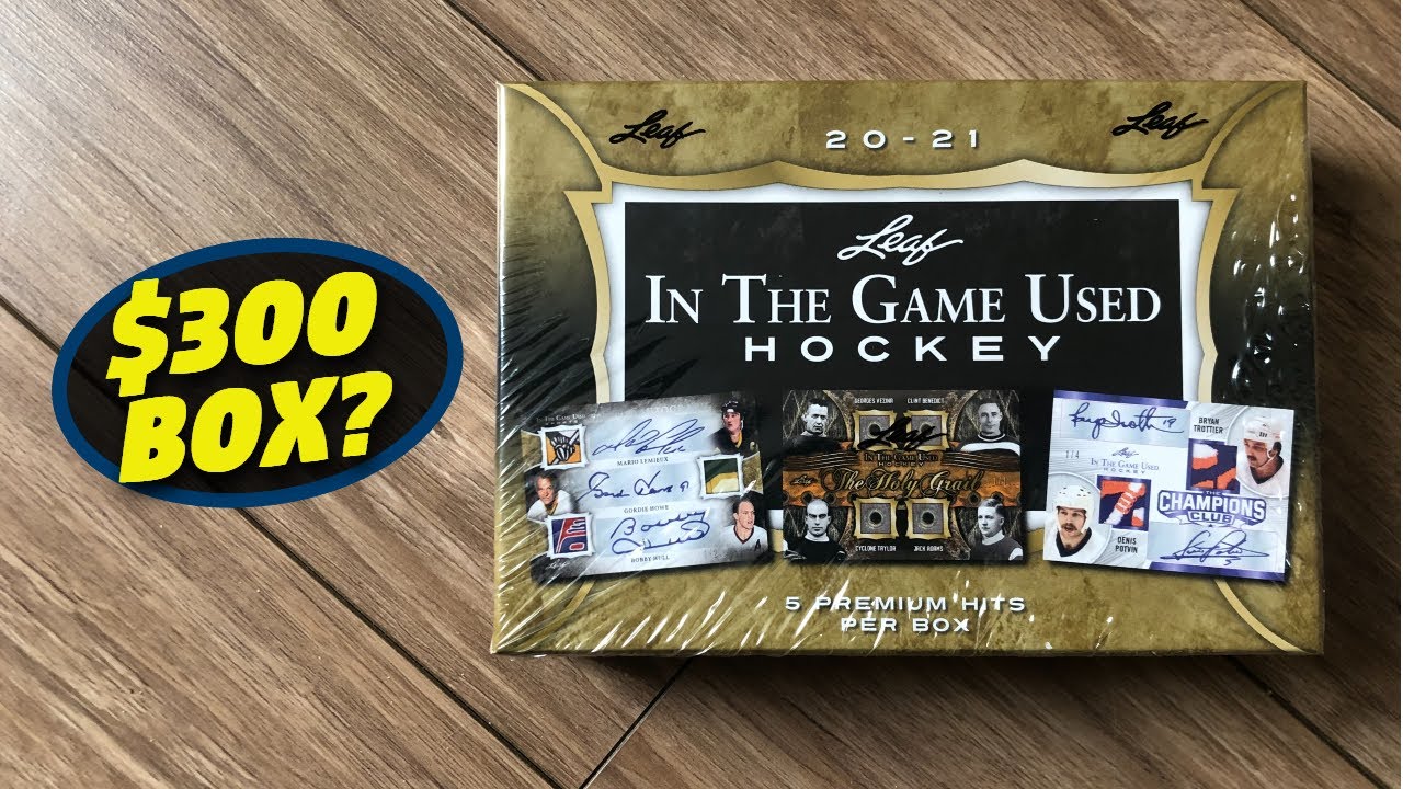 NEW RELEASE! 2020-21 Leaf In The Game Used Hockey Box Break - UNREAL  Product! (5 Premium Hits) - YouTube