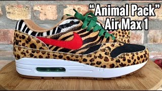 Air Max 1 x atmos “Animal Pack 2.0” review - YouTube
