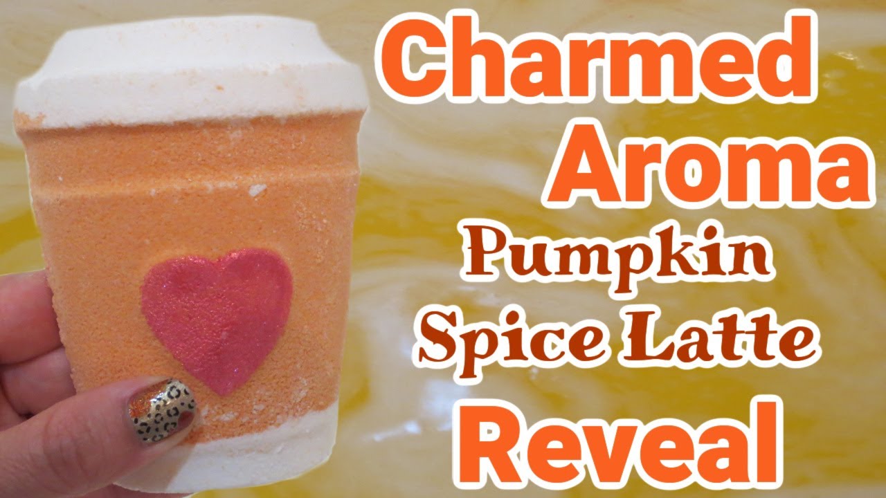 Charmed Aroma Bracelet Reveal Pumpkin Spice Latte Bath Bomb DEMO