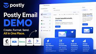 Postly Email Demo — Create, Format & Send Emails with Mailchimp, Brevo, Beehiiv, Kit and & More