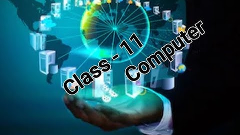 Class 11 Computer Chapter 5 Working with Windows ( Part - 3)