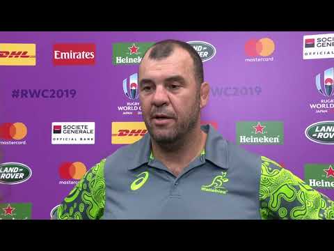 Rugby World Cup | Australia v Uruguay  | Post-match interview with Michael Cheika