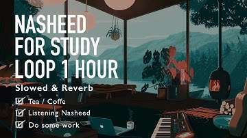 Nasheed my hope Loop 1 Hour slowed and reverb without music with gentle rain drop on windows