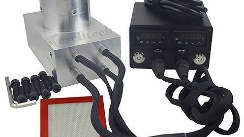 4x7" Rosin Press Plates (6061 Aluminum) with four heating rod & Double Pid Controller Ship