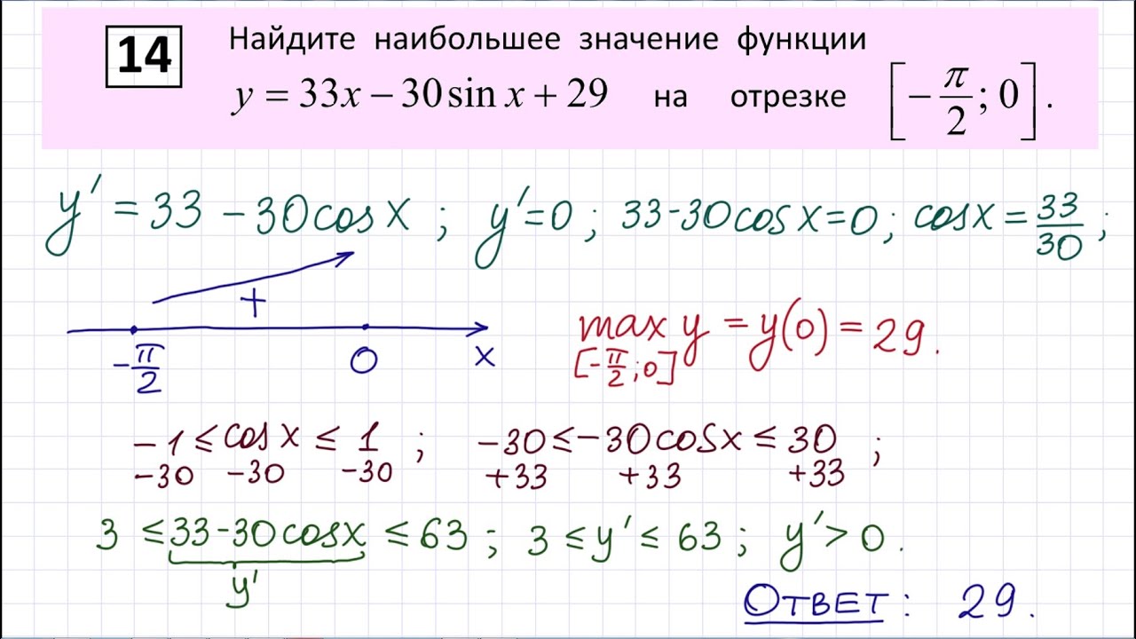 ЕГЭ по математике. Задание 12 #31