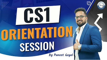 CS1 Orientation Session | April / May 26 Attempt Exam | By Puneet Goyal | The Academic Junction.