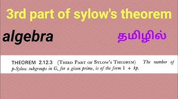 Third sylow