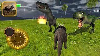 Triceratops Survival Defeat 3 Giant Bosses T-Rex, Spinosaurus & Parasaurus- Android Gameplay screenshot 4