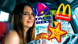 EATING FAST FOOD FOR A DAY | Nicolette Gray