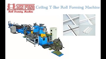 Ceiling T-Bar Roll Forming Machine With Cilp | Cross T-Bar Roll Forming Machine