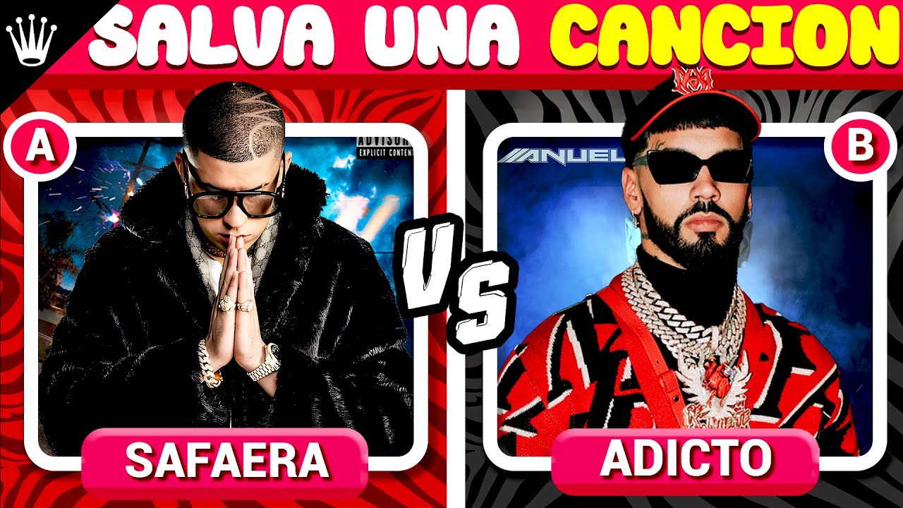 Bad Bunny Vs Anuel aa | Salva una canción 🐰🥊👹 Batallas de cantantes | BRAHYMUSIC