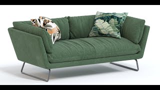 №1 Green sofa Modeling #3dsmax #modeling #corona #3ddd #3dsky