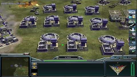 Command & Conquer  Generals Zero Hour - USA Laser vs China Nuke - 1 VS 7 -  EXTRA HARD