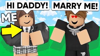 I Trolled TapWater By PRETENDING to Be a GIRL... (Roblox Bedwars) screenshot 5