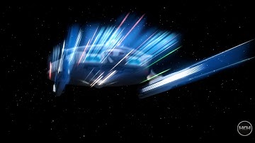 USS Farragut Fly-by and Warp Out (a Star Trek CG Animation)