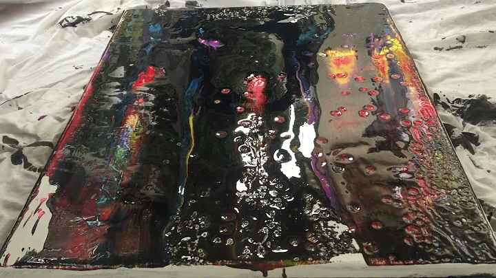 Fluid Art, Acrylic Swipe, "Meeting Up"