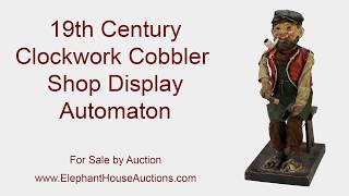 Very Rare mid 19th Century Clockwork Cobbler Automaton