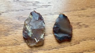 Are These Arrowheads! Agate and flint arrowheads.