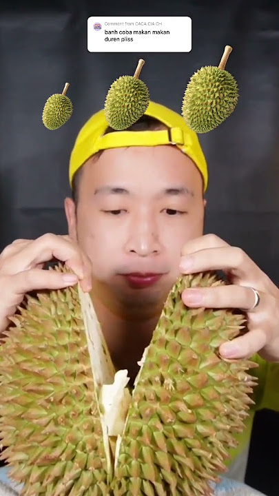 Makan Durian Kecil, Sedang, Besar😱 #asmr #mukbang #makansesuaiemoji #durian