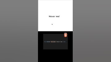 HTML Attributes Shorts | #html #htmlattributes #shorts