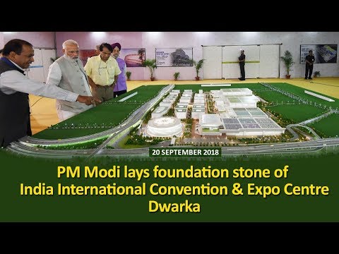 PM Narendra Modi lays foundation stone of India International Convention and Expo Centre, Dwarka