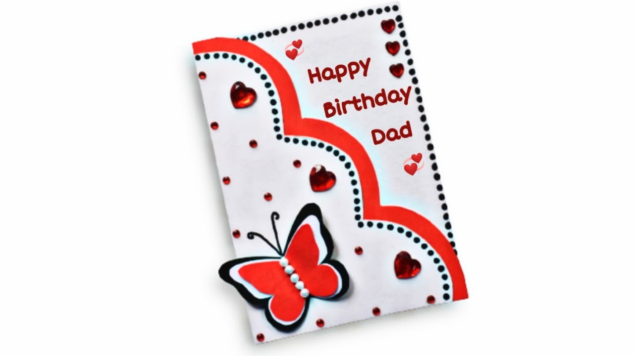 Make Easy And Beautiful Birthday Greeting Card For FATHER - Handmade ...