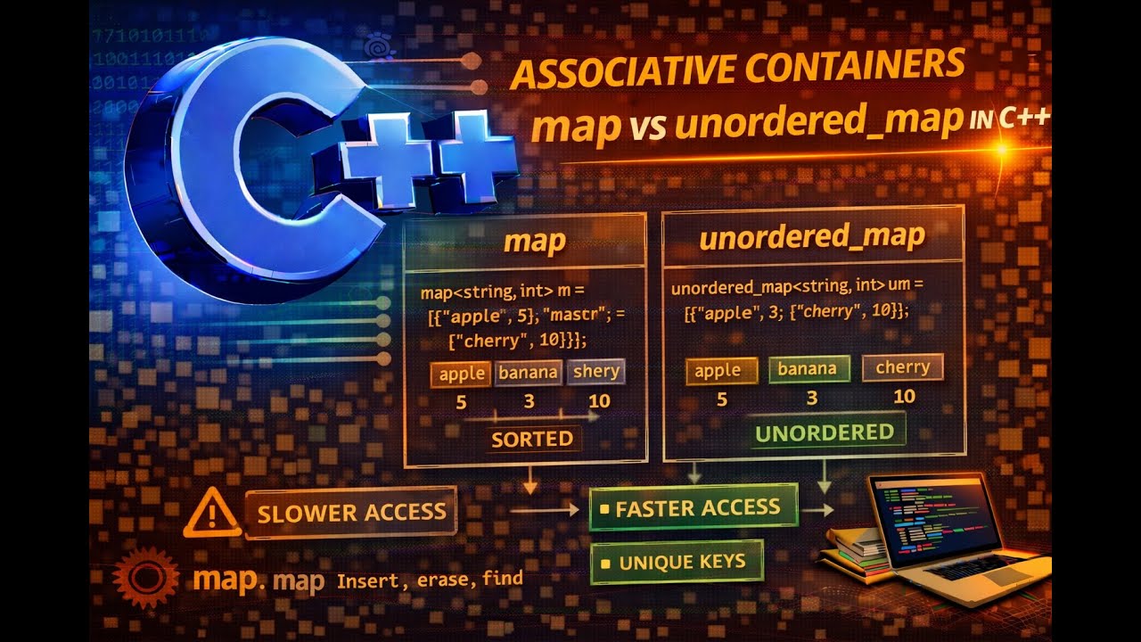 Video - C++ Map and Unordered Map Associative Container