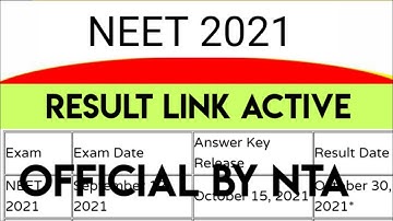 NEET 2021 Result Released date NEET 2021 Result Out lneet 2021 Latest News Today l Dr.Anand mani