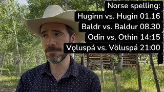 Spelling Old Norse names: Frequently-asked questions