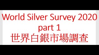 0429 part1 白銀市場調查 World Silver Survey 2020