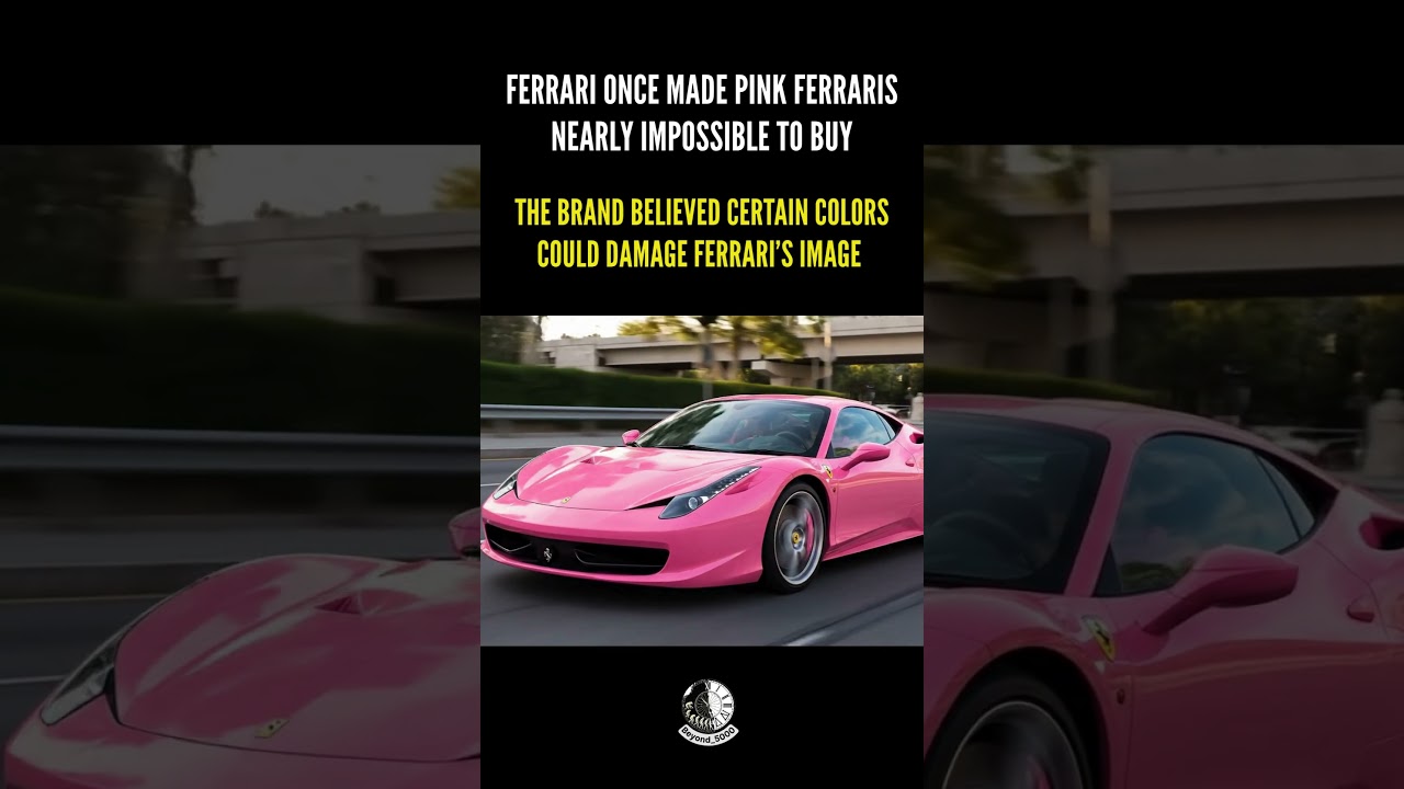 Why Ferrari Almost Never Allowed Pink Cars