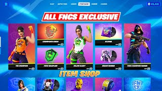 All FNCS Item Shop Exclusive Skins \& Cosmetics! Fortnite