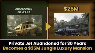 Private Jet Abandoned for 30 Years Becomes a $25M Jungle Luxury Mansion