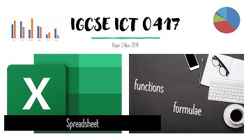ICT IGCSE 0471 Paper 3 November 2014 Spreadsheet