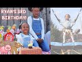 RYAN TURNS 3! 3rd Birthday Vlog!