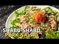 Make Delicious Chilled Pork Shabu-Shabu Salad (Hiyashabu) at Home! Perfect for a Hot Day!