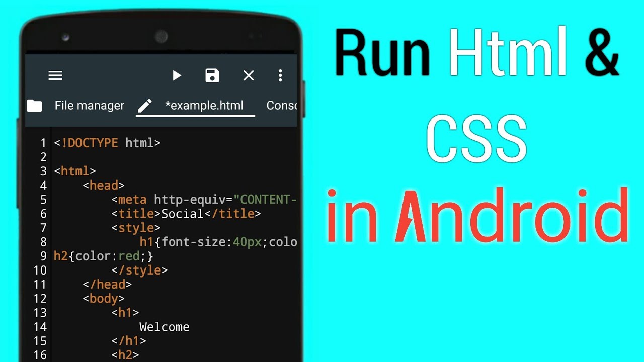 Is it possible to code HTML in Android?