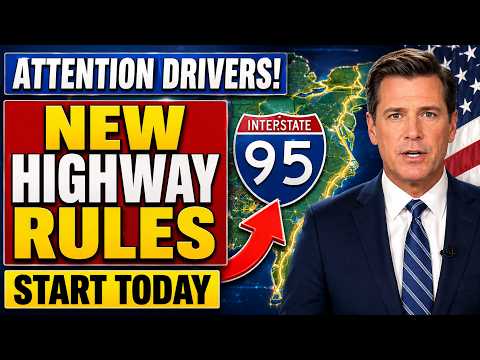 🚨 New I-95 & Highway Rules Start NOW — Millions of US Drivers Risk Instant Fines!