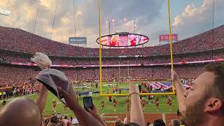 9/7 chiefs lions national anthem stealth bomber b-2 flyover
