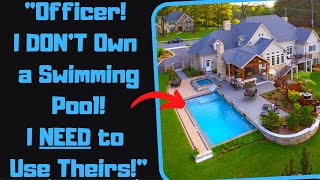 r\/EntitledPeople - Karen Won't Stop Breaking Into My Neighbors Pool! Gets Taught a Lesson!