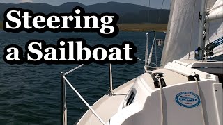 Steering a sailboat
