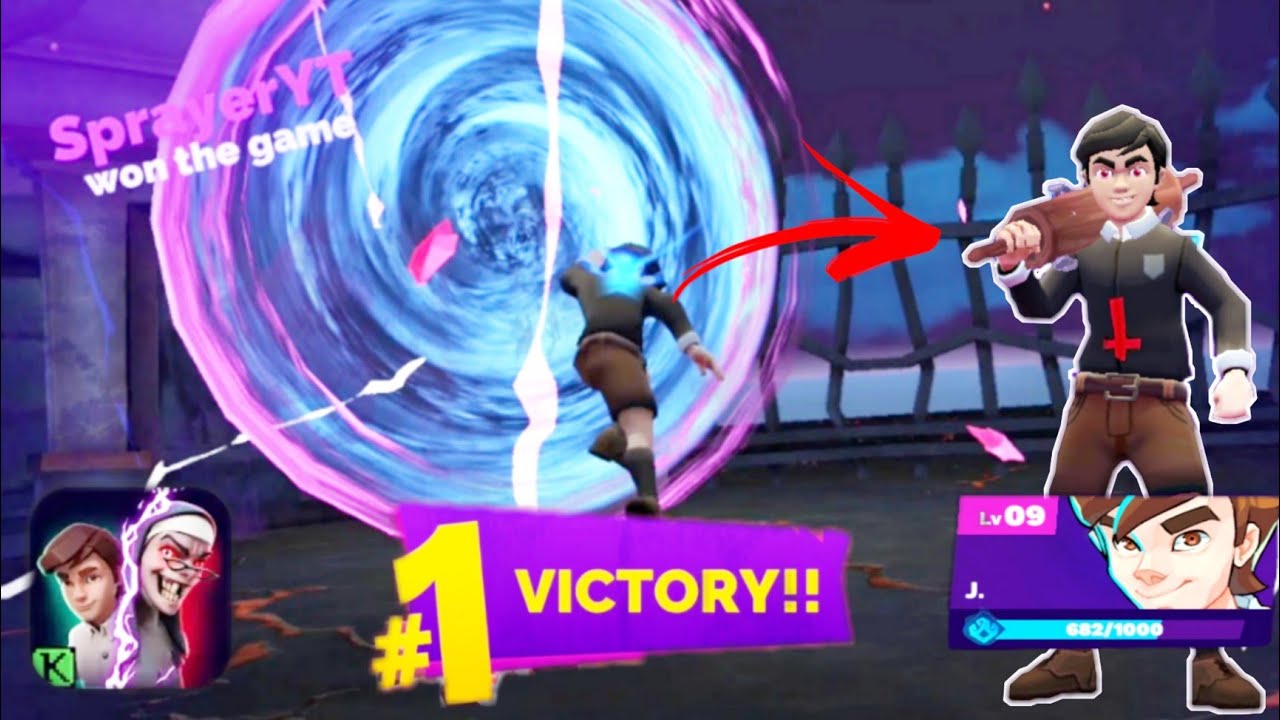 Horror Brawl: #1 Victory With Level 9 J. & New Dark Arts Skin || Horror Brawl #1 Victory Gameplay ||