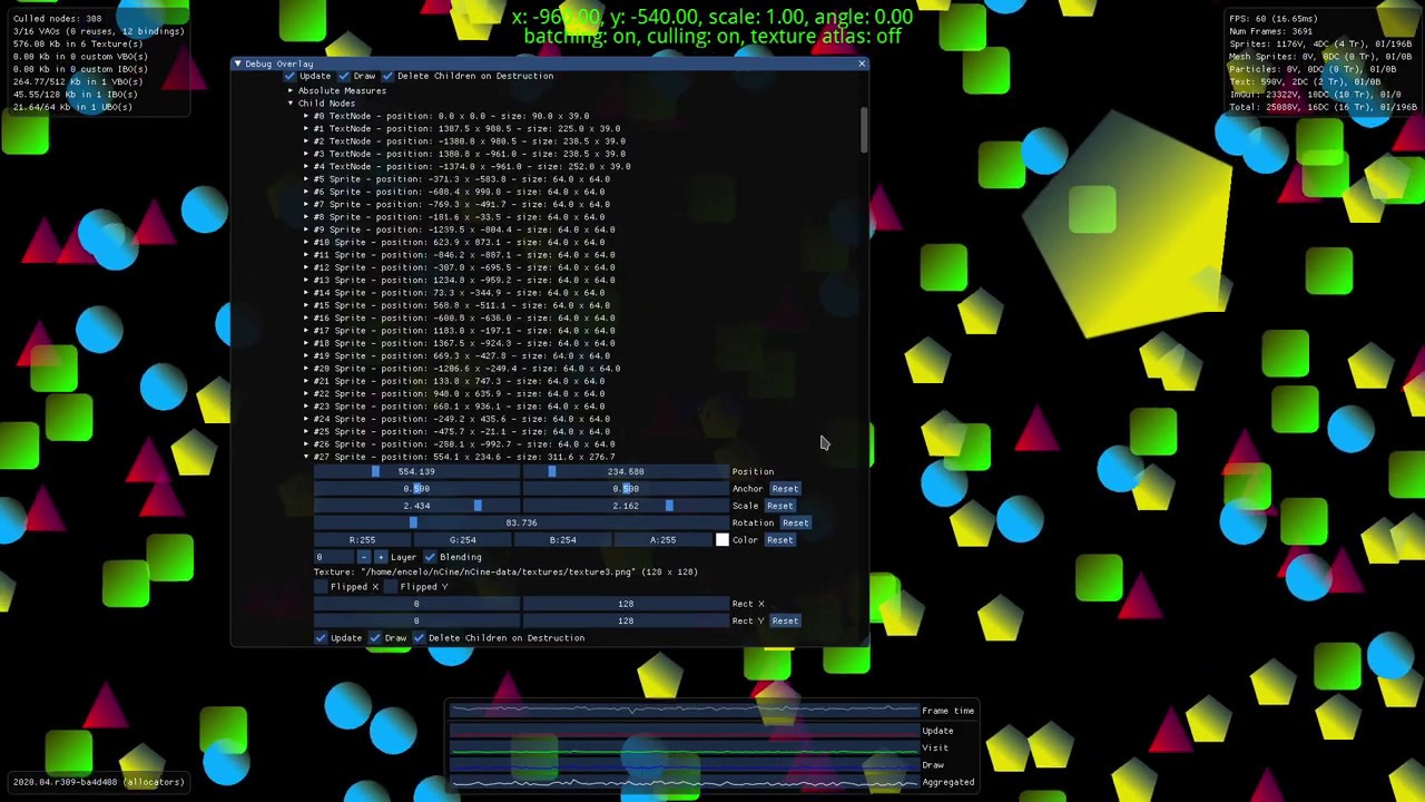 Node inspector in the debug overlay interface - YouTube