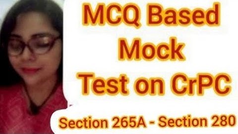Mock Test on CrPC | Section 265A - 280  #crpc #judiciary #mocktests #importantquestionsipc #rjs