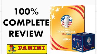 CONMEBOL Copa America USA 2024 GOLD Panini Album 100% Complete.