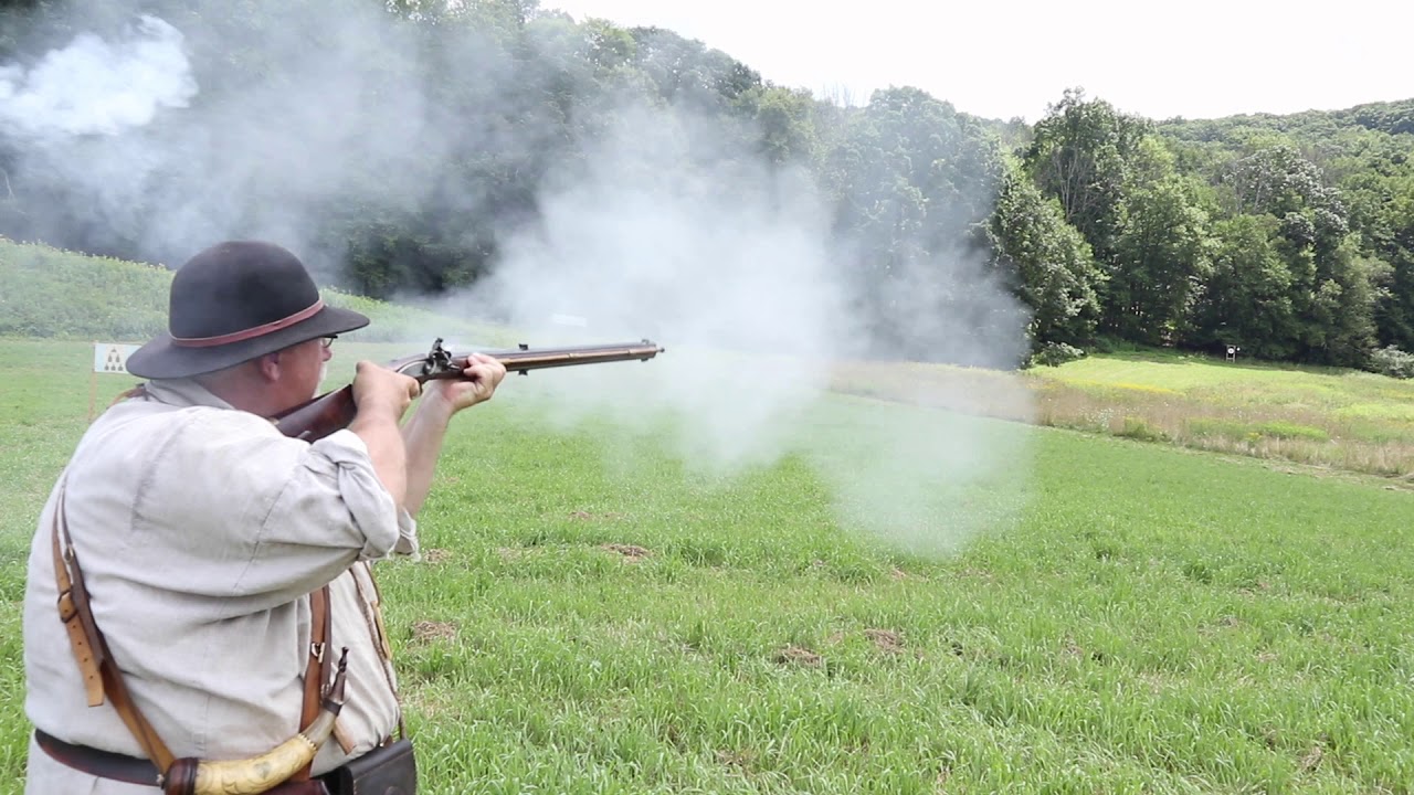 250 yard Flintlock Rifle Shooting YouTube