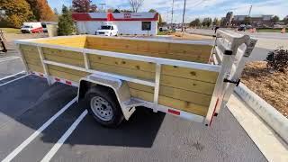 Silver Ox Aluminum 6X12 Woodside Utility Trailer - Aaa Trailers - Howell Mi