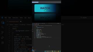 Watch Button Reflection Animation Using HTML & CSS | CSS Button Hover Effect | #coding #html